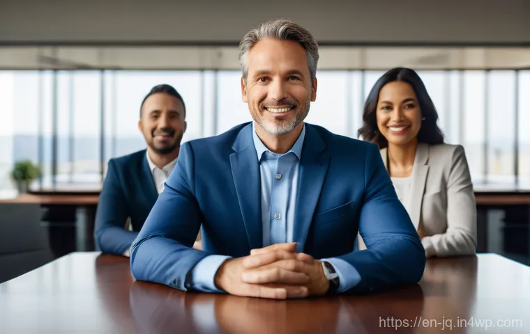 심리적 안전감을 위한 조직 변화 관리 프레임워크 - A young professional, a woman in her early 30s, stands confidently at a sleek, minimalist conference...