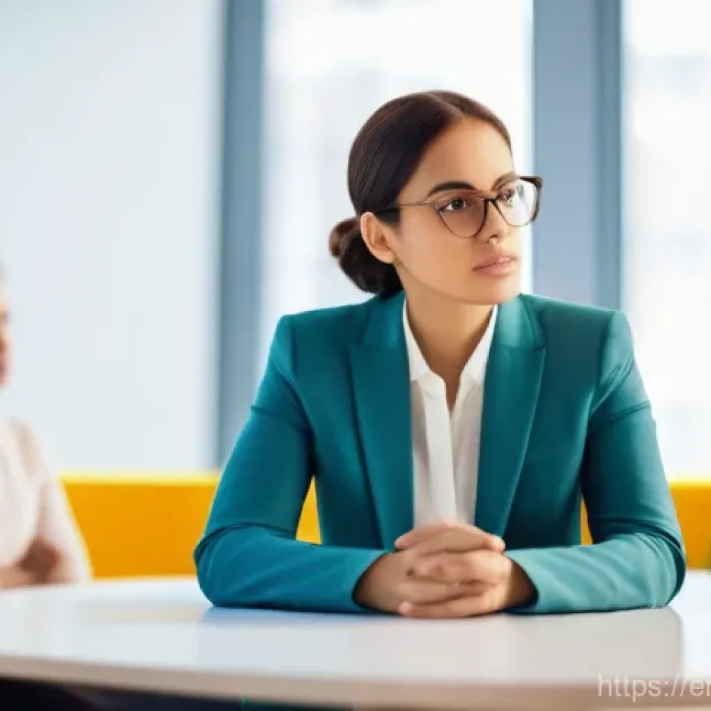 심리적 안전감을 위한 정기적인 팀 회의의 효과 - **Prompt:** A diverse group of professionals in a modern, brightly lit conference room. One individu...