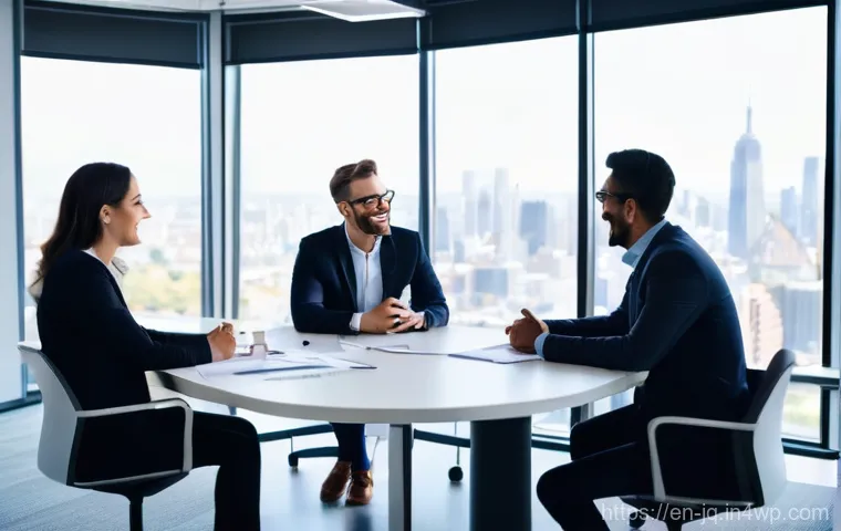 심리적 안전감을 위한 적극적 경청 기술 - **Prompt: Cultivating a Safe Space in a Team Meeting**
    "A diverse team of professionals, aged be...