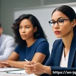 심리적 안전감을 위한 문제 해결 접근법 - **The Unspoken Idea: A Team's Silent Struggle**
    *   **Subject:** A diverse team of professionals...